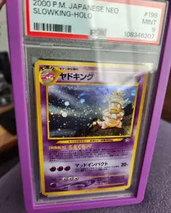 Pokemon Slowking Neo Japanese Holo Rare #199 PSA 9 Mint - Image 2