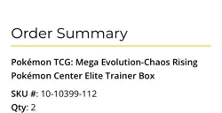 Chaos Rising Pokemon Center ETB Elite Trainer Box TCG *PRESALE* Confirmed Order - Image 2