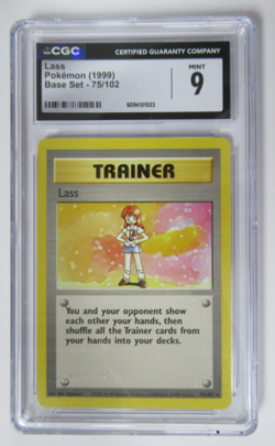 1999 Pokemon Base Set Trainer Lass 75/102 CGC 9 - Image 1