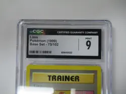 1999 Pokemon Base Set Trainer Lass 75/102 CGC 9 - Image 2
