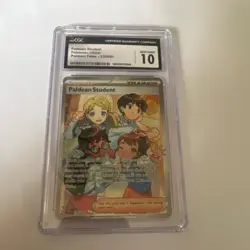 Pokemon Paldean Student SV: Paldean Fates Ultra Rare Holo CGC 10 230/091 - Image 1