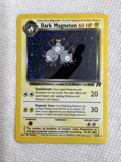 2000 Pokemon Team Rocket Dark Magneton 11/82 Free Shipping - Image 1