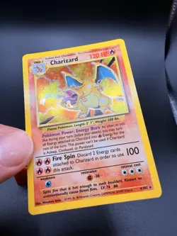 1999 Pokemon Base Set Charizard 4/102 Holo Unlimited NM/LP - Authentic Vintage - Image 2
