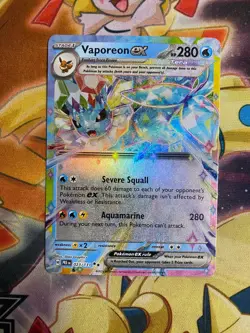 Prismatic Evolutions Vaporeon ex Double Rare Holo 023/131 Pokemon NM - Image 1