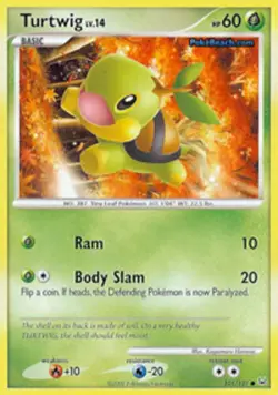 Pokemon - Turtwig - 101/127 - Common - Platinum - NM - Image 1