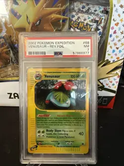 Venusaur 30/165 Expedition Base Set Holo Rare Vintage Pokemon TCG Card PSA 7 NM - Image 1