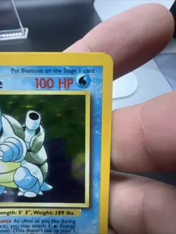 Pokemon Blastoise 002/102 – Base Set – Holo Rare – Heavy Play - Image 4