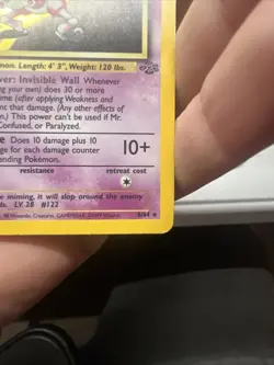 Pokemon Mr. Mime 1st Edition 06/64 Jungle Holo - HEAVY PLAY - Image 5