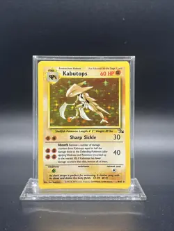 Kabutops 9/62 Fossil Holo - HEAVY PLAY - Pokemon - Image 1
