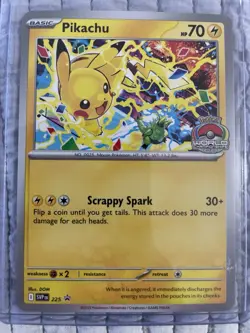 Pokemon TCG Pikachu Promo World Championship 2025 Card SVP 225 - Image 1
