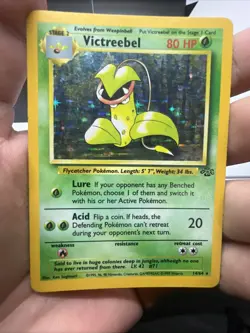 Pokemon Victreebel 14/64 – Jungle – Holo Rare – Heavy Play - Image 3