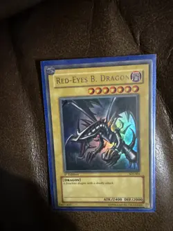 Yu-Gi-Oh Red-Eyes B. Dragon SDJ-001 Ultra Rare 1st Edition HP - Image 1