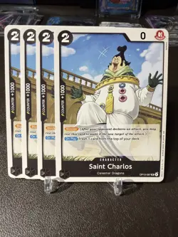 4x Saint Charlos OP13-087 English UC Carrying On His Will One Piece - Image 1