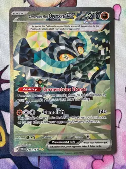 Pokemon TCG Cornerstone Mask Ogerpon EX Twilight Masquerade Card 215/167 - NM - Image 1