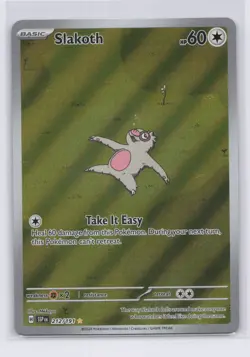 Slakoth 212/191 Illustration Rare Surging Sparks Pokemon TCG Card NM - Image 1