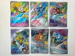 Pokemon First Partner Illustration 30th Collection Promo Lot of 6 Cards - Image 1