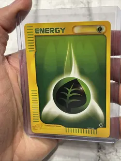 GRASS ENERGY 162/165 Expedition - eREADER - VINTAGE WOTC Pokemon Card 2002 NM/MT - Image 1