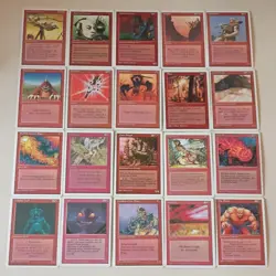 Magic: The Gathering Vintage Red Lot - Orcish Artillery, Hill Giant, 20 Cards - Image 1