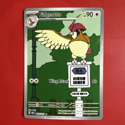 Pokemon Pidgeotto TCG SV03 Obsidian Flames Holo Illustration Rare Card 208/197 - Image 2