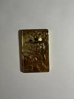 1999 Burger King 23k Gold-Plated Pikachu trading card - Image 1