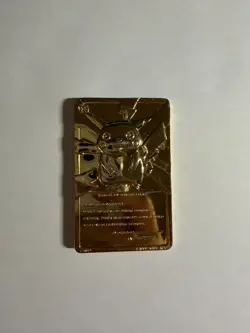 1999 Burger King 23k Gold-Plated Pikachu trading card - Image 2