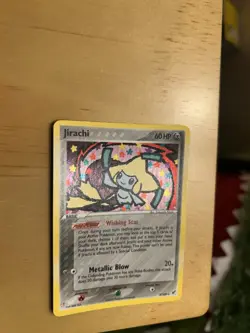 Pokemon TCG Jirachi EX Deoxys Holo Card 9/107 - Image 1