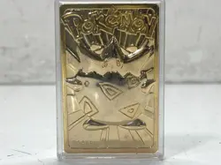 1999 Burger King Pokemon Togepi 23K Gold-Plated Trading Card With Pokeball - Image 3