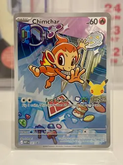 Pokemon TCG Chimchar 041 1st Partner 30th Anniversary Holo Promo Card Mint - Image 1