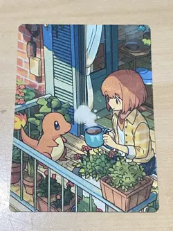 Anime ART STYLE Charmander Fan Full Art Pokemon Custom Card/perfect bookmark - Image 2