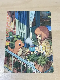 Anime ART STYLE Charmander Fan Full Art Pokemon Custom Card/perfect bookmark - Image 3