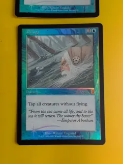 Deluge x2. Instant. MTG Card. Odyssey. Old Border FOIL. - Image 2