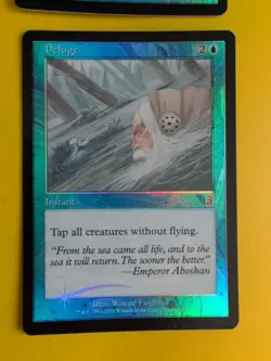 Deluge x2. Instant. MTG Card. Odyssey. Old Border FOIL. - Image 4