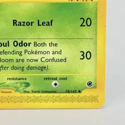 Gloom 78/165 Expedition Regular Common Pokemon Vintage TCG 2000 LP Card - Image 4