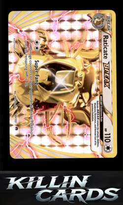Raticate BREAK 89/122 Pokemon Rare BREAK XY - BREAKpoint Card NM - Image 1
