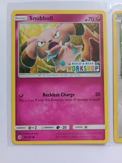 Pokemon Card Build A Bear Workshop Stamped Promo Meowth & Snubbull Build-A-Bear - Image 2