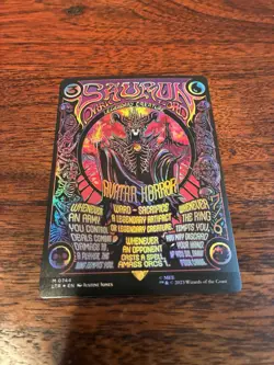 Sauron, the Dark Lord (Borderless Poster) Foil MTG LTR Card #744 Unplayed NM - Image 1