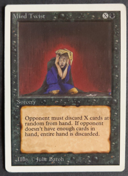 MTG Mind Twist | Revised | LP/MP | Black Sorcery | Vintage - Image 1