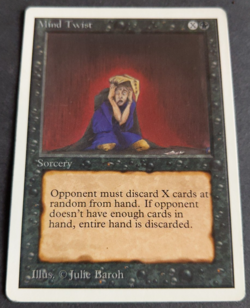 MTG Mind Twist | Revised | LP/MP | Black Sorcery | Vintage - Image 2