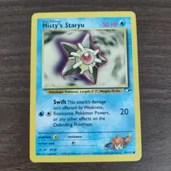 Misty's Staryu 90/132 - LP Gym Heroes - 2000 Common Pokemon TCG Card - Image 1