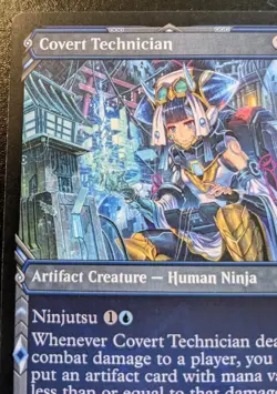 Covert Technician (Showcase) 332 NEO Uncommon Kamigawa: Neon Dynasty MTG - Image 2
