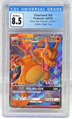 Charizard GX Black Star Promos 2019 Hidden Fates CGC 8.5 Pokemon Card SM211 - Image 1