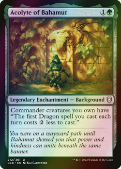 MTG Acolyte of Bahamut Foil ** Battle for Baldur's Gate ** English (NM) - Image 1