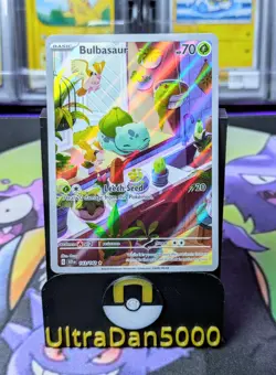 Pokemon Bulbasaur Card Stellar Crown 143/142 Pokemon TCG Illustration Rare - Image 1