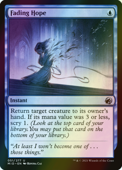 MTG Fading Hope Foil ** Innistrad: Midnight Hunt ** English (NM) - Image 1
