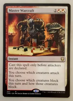 1x Master Warcraft Commander Legends Magic the Gathering MTG NM - Image 1