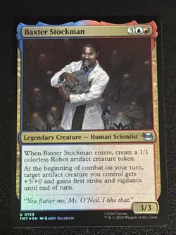 MTG Teenage Mutant Ninja Turtles Baxter Stockman Foil 0139 NM - Image 1
