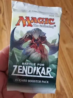 MAGIC THE GATHERING Lot of (3) BATTLE FOR ZENDIKAR Factory Sealed Booster Packs - Image 4