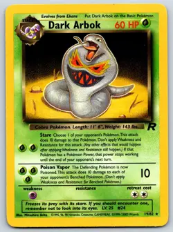 Dark Arbok (19) - Team Rocket 19/82 Pokemon Card NM - Image 1