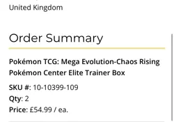 Pokemon Chaos Rising POKEMON CENTER ETB 🔥 ELITE TRAINER BOX PRESALE - Image 2