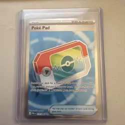 Pokemon Poke Pad Full Art Holo Trainer-Item POR 113/088 - Image 1